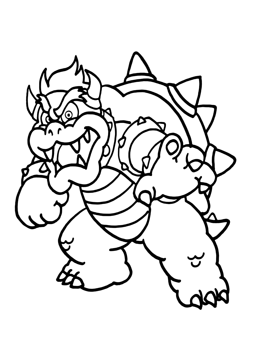 Super Mario Bowser Coloring Pages Free Printable 60