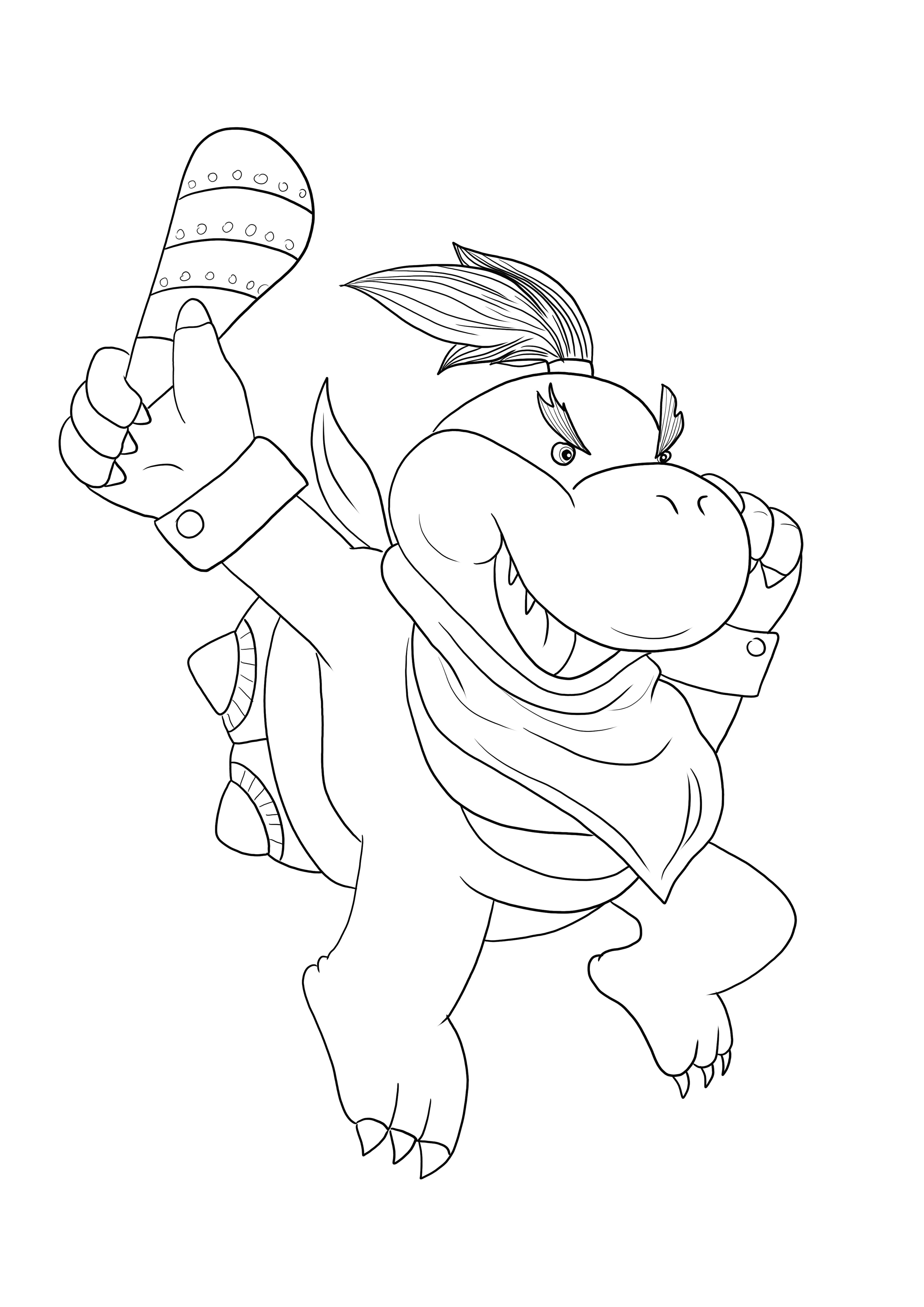 Super Mario Bowser Coloring Pages Free Printable 74