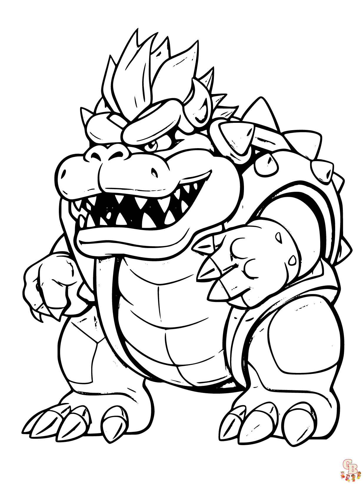 Super Mario Bowser Coloring Pages Free Printable 75