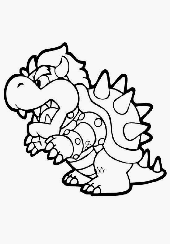 Super Mario Bowser Coloring Pages Free Printable 78