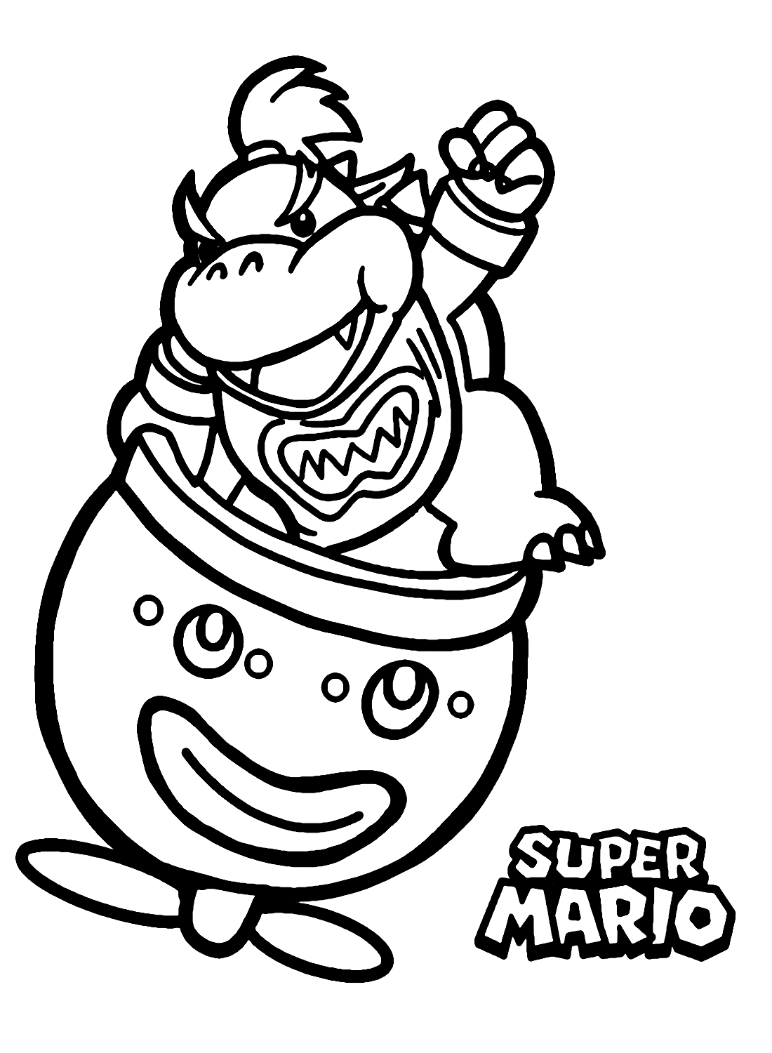 Super Mario Bowser Coloring Pages Free Printable 83