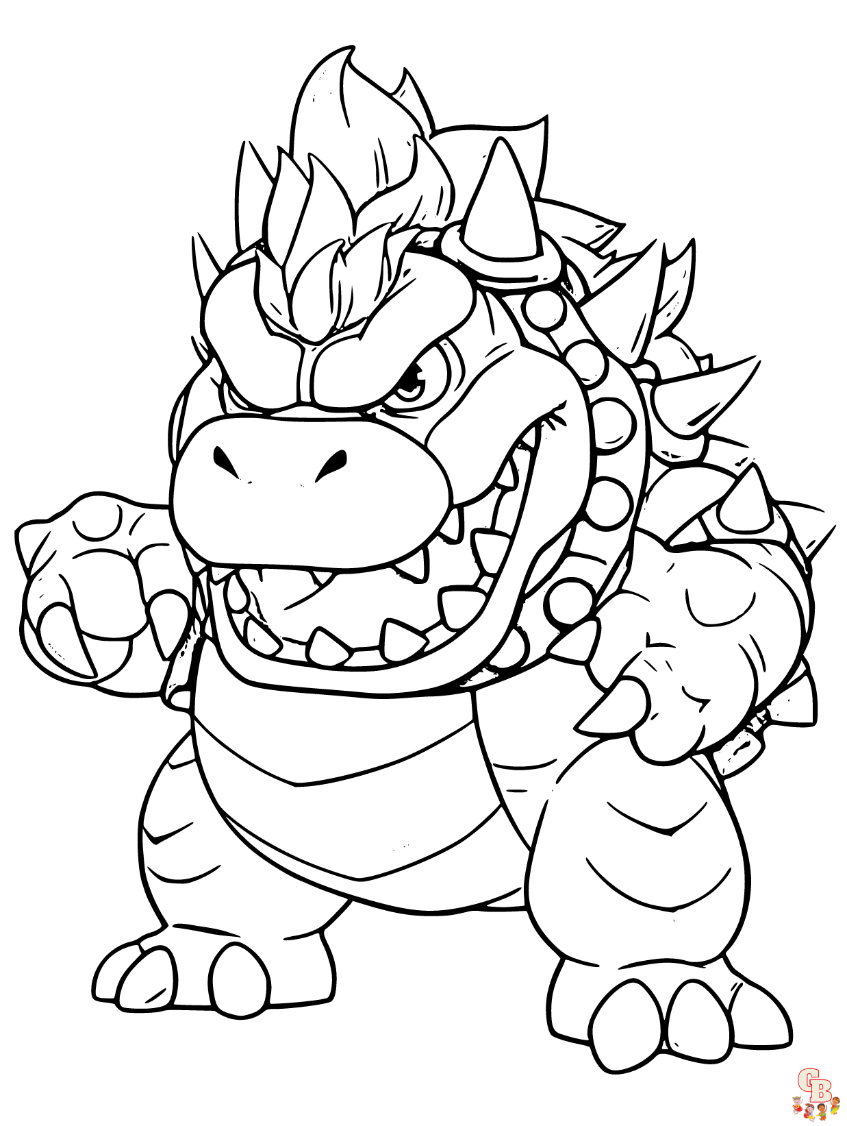 Super Mario Bowser Coloring Pages Free Printable 84