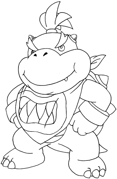 Super Mario Bowser Coloring Pages Free Printable 97