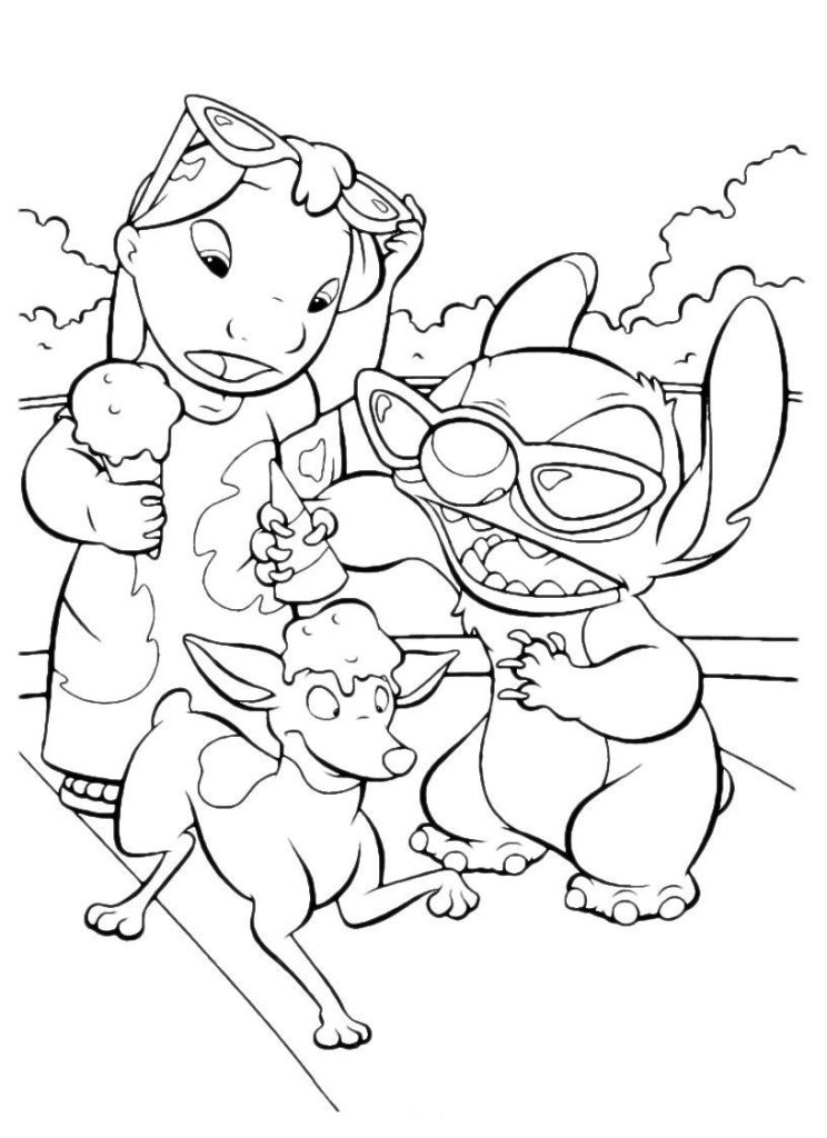 100+ Lilo and Stitch Coloring Pages: Ohana Fun 20