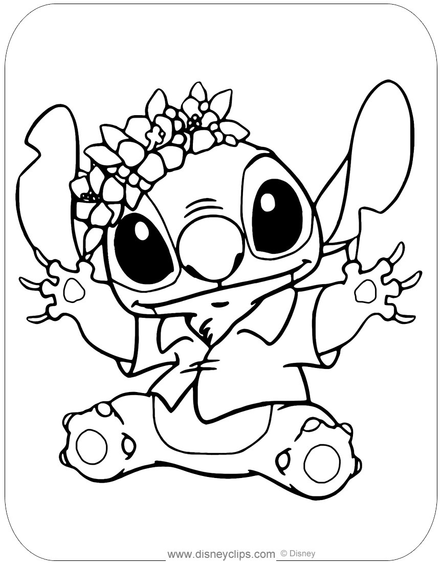 100+ Lilo and Stitch Coloring Pages: Ohana Fun 27