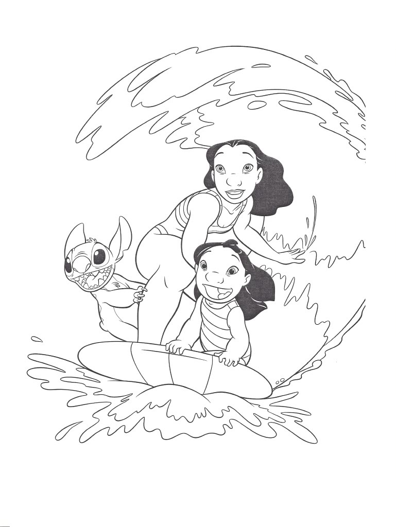 100+ Lilo and Stitch Coloring Pages: Ohana Fun 43