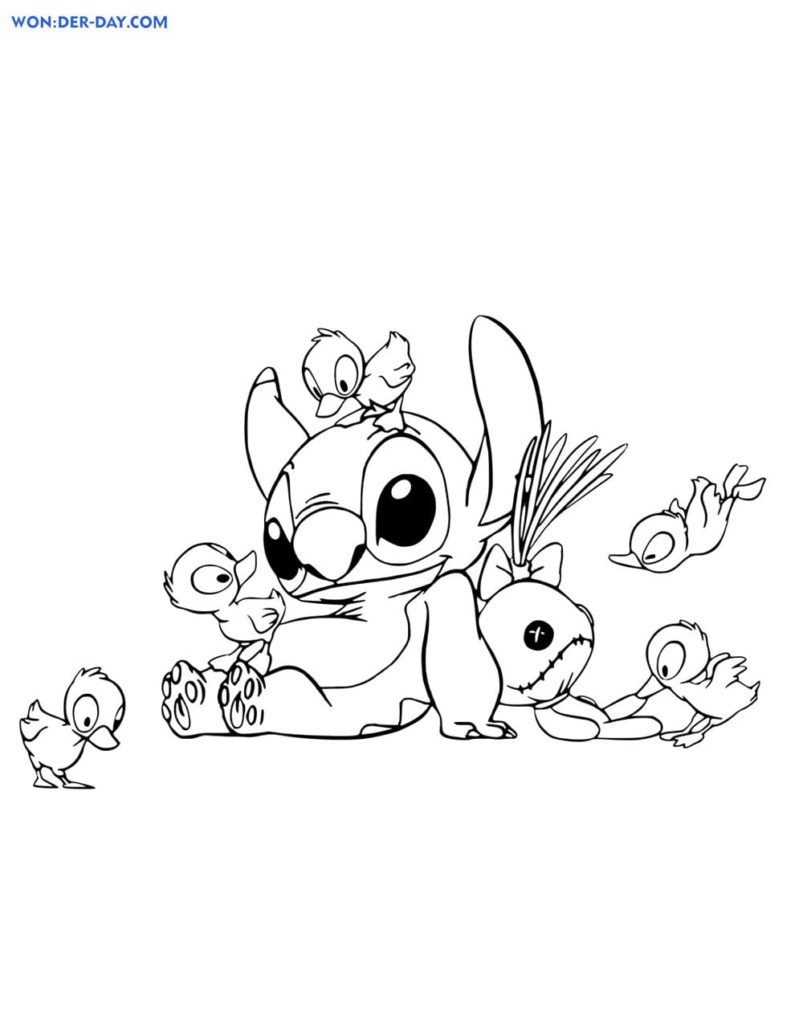 100+ Lilo and Stitch Coloring Pages: Ohana Fun 46