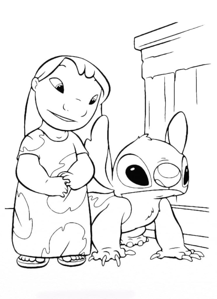 100+ Lilo and Stitch Coloring Pages: Ohana Fun 54