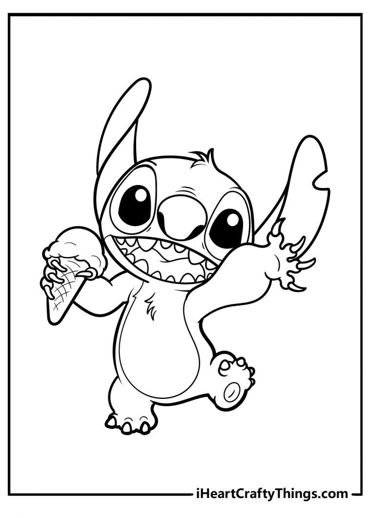 100+ Lilo and Stitch Coloring Pages: Ohana Fun 55