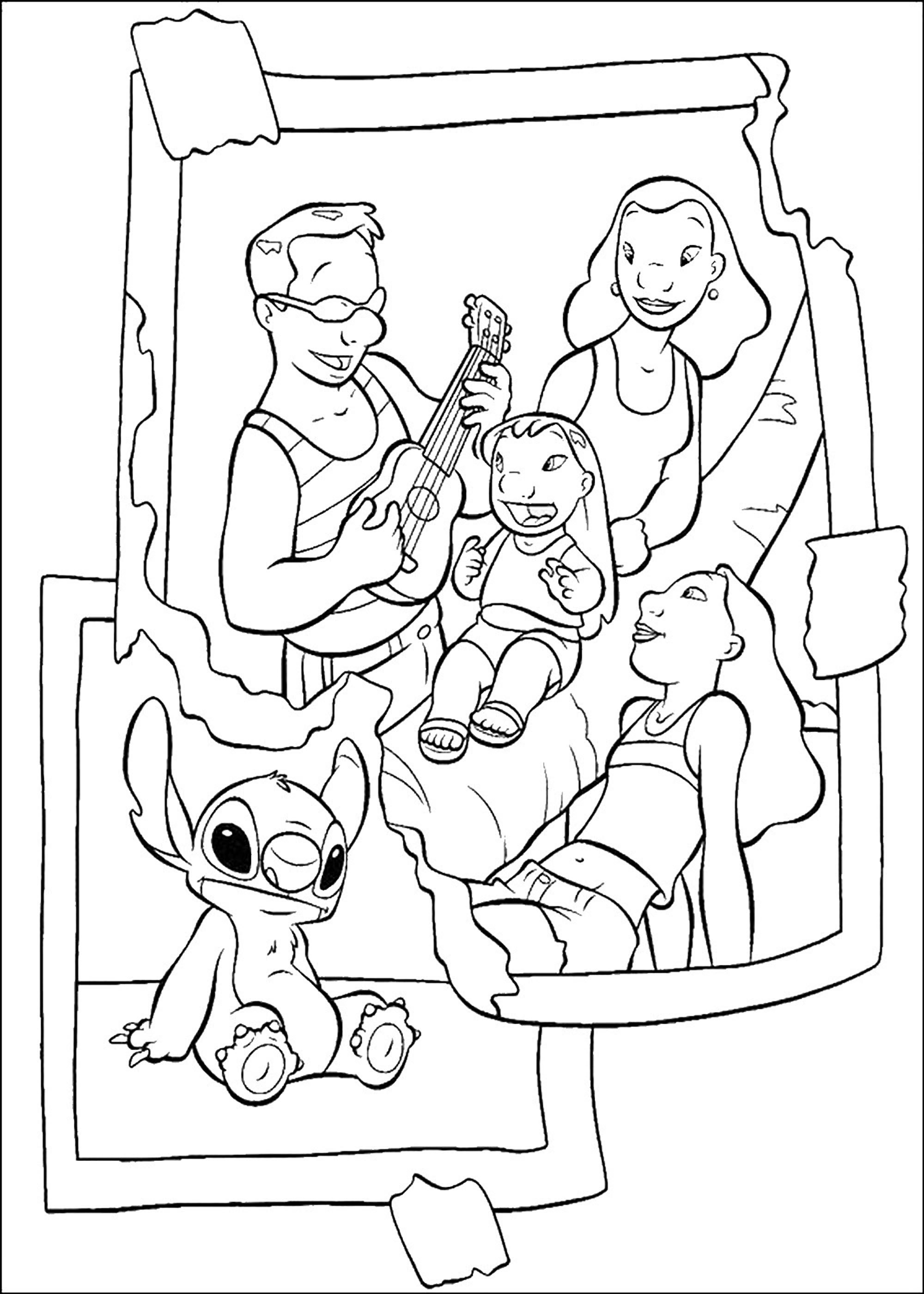 100+ Lilo and Stitch Coloring Pages: Ohana Fun 90