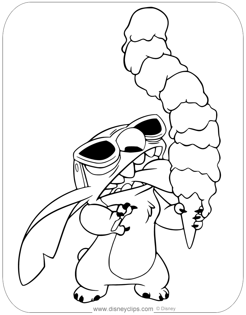 100+ Lilo and Stitch Coloring Pages: Ohana Fun 99