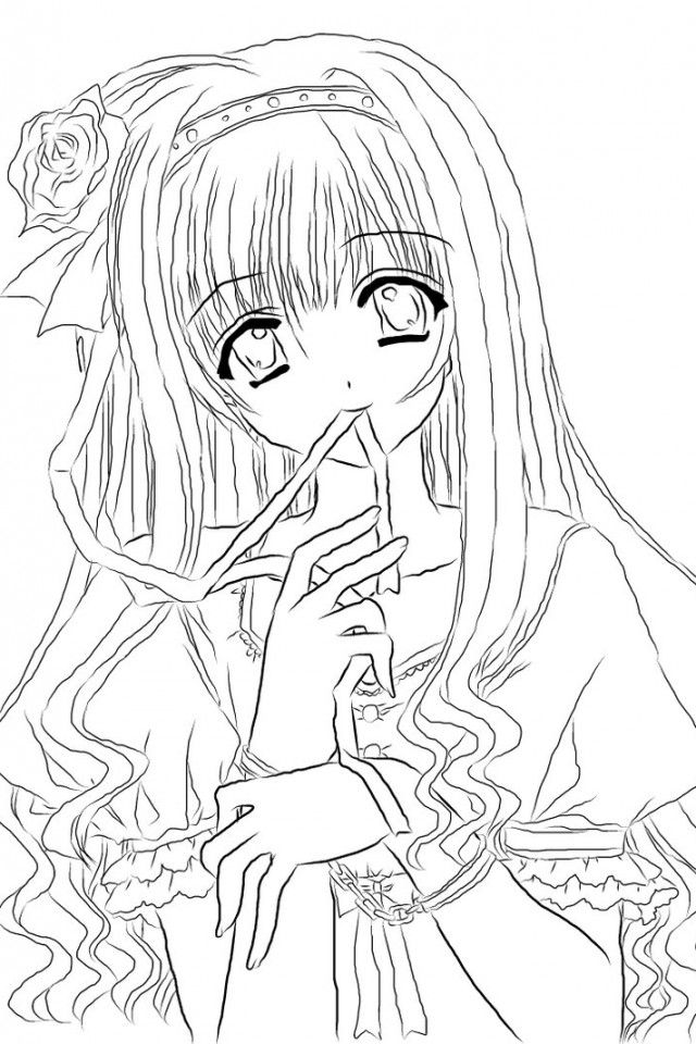 110+ Anime Coloring Pages Selection 100