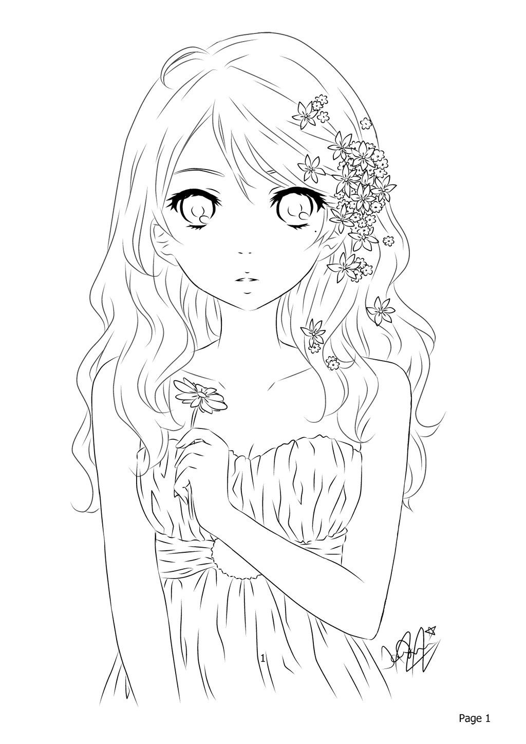 110+ Anime Coloring Pages Selection 108