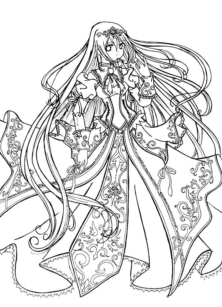 110+ Anime Coloring Pages Selection 12