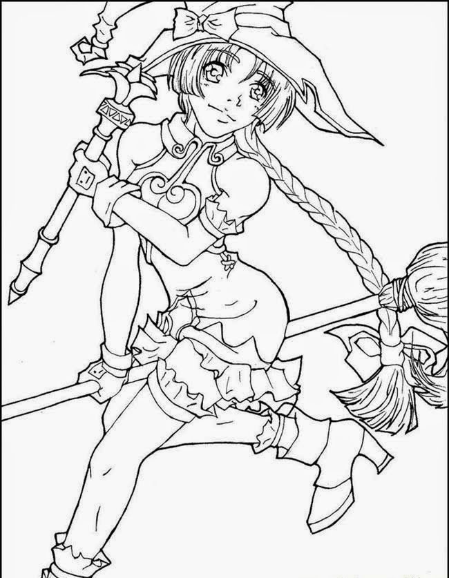 110+ Anime Coloring Pages Selection 28