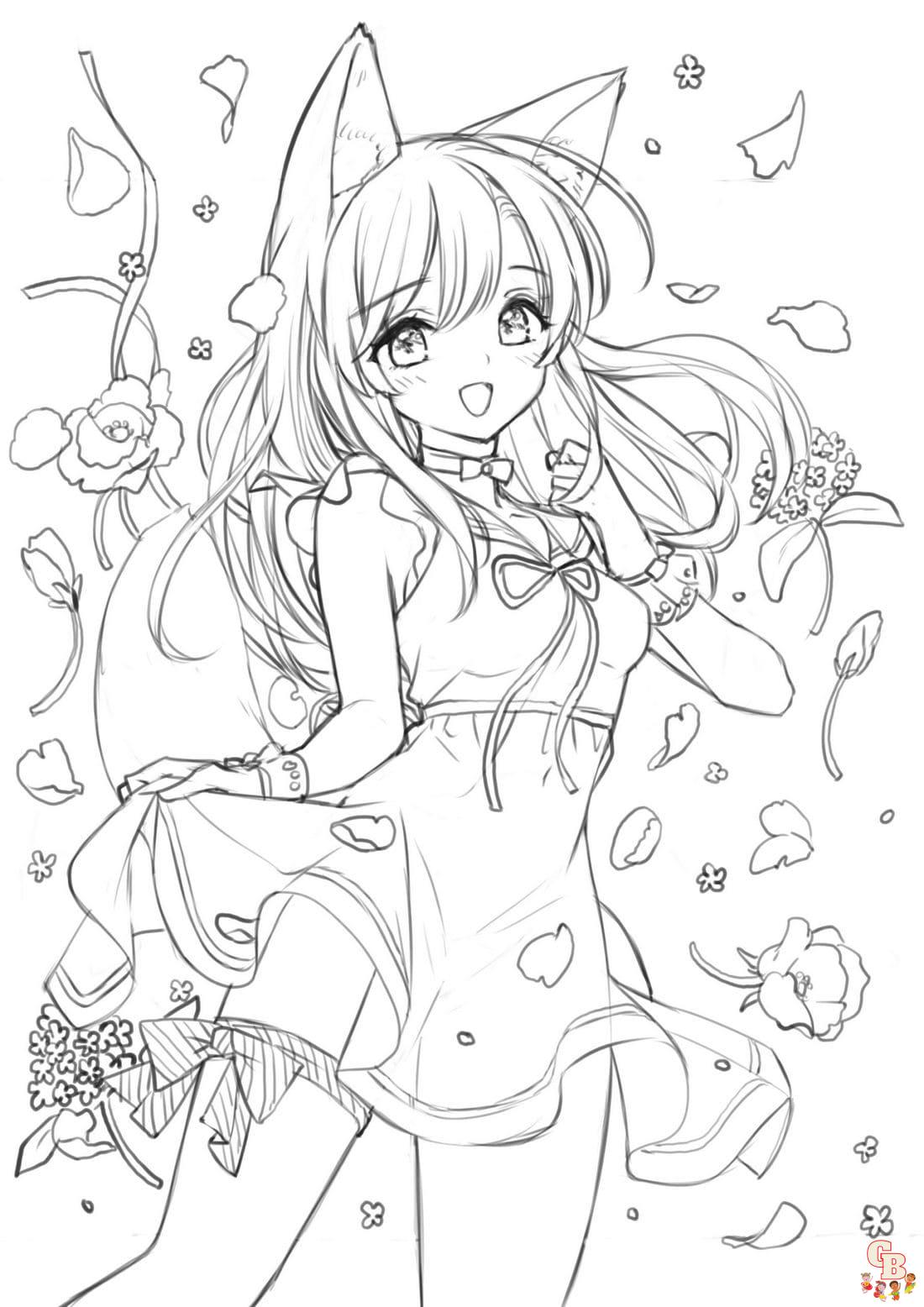 110+ Anime Coloring Pages Selection 34