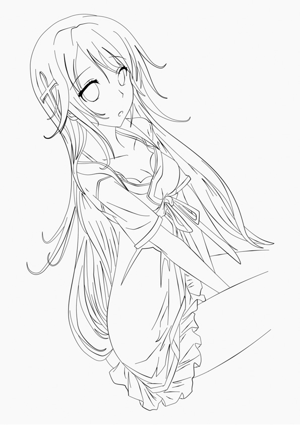 110+ Anime Coloring Pages Selection 54