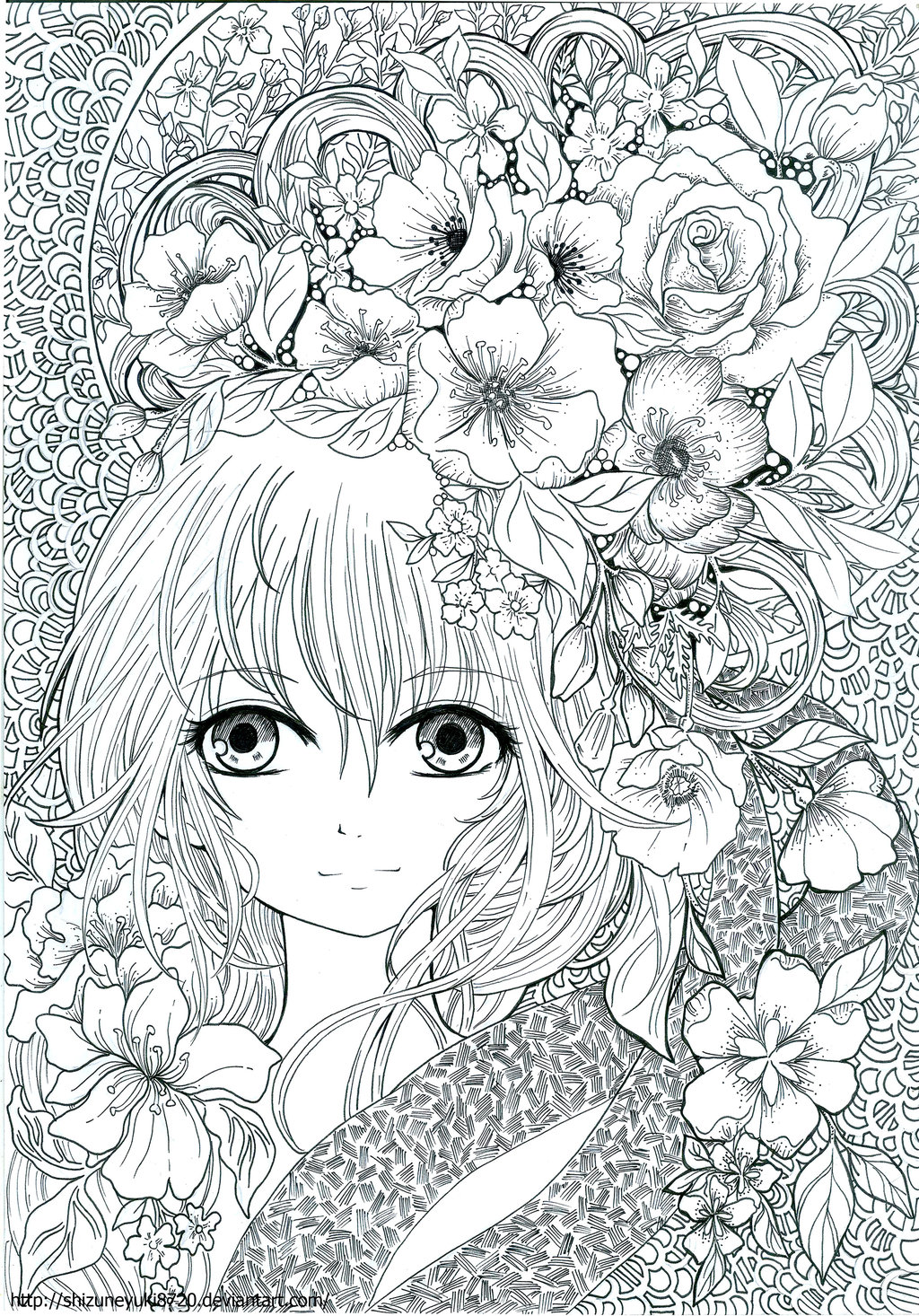 110+ Anime Coloring Pages Selection 71