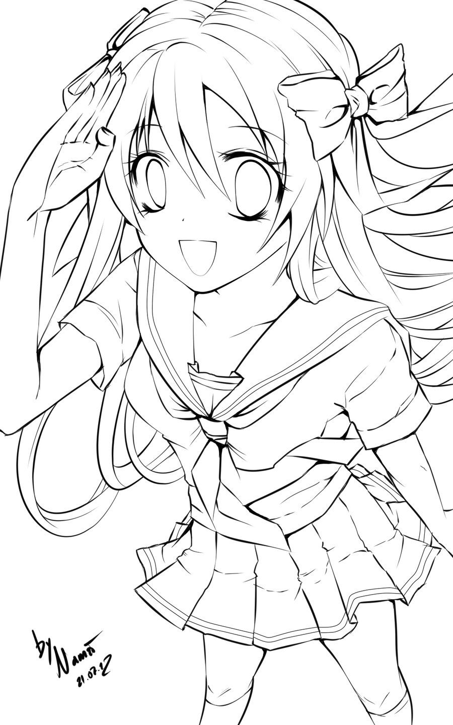 110+ Anime Coloring Pages Selection 78