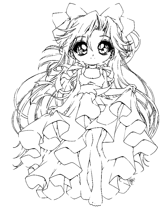 110+ Anime Coloring Pages Selection 94