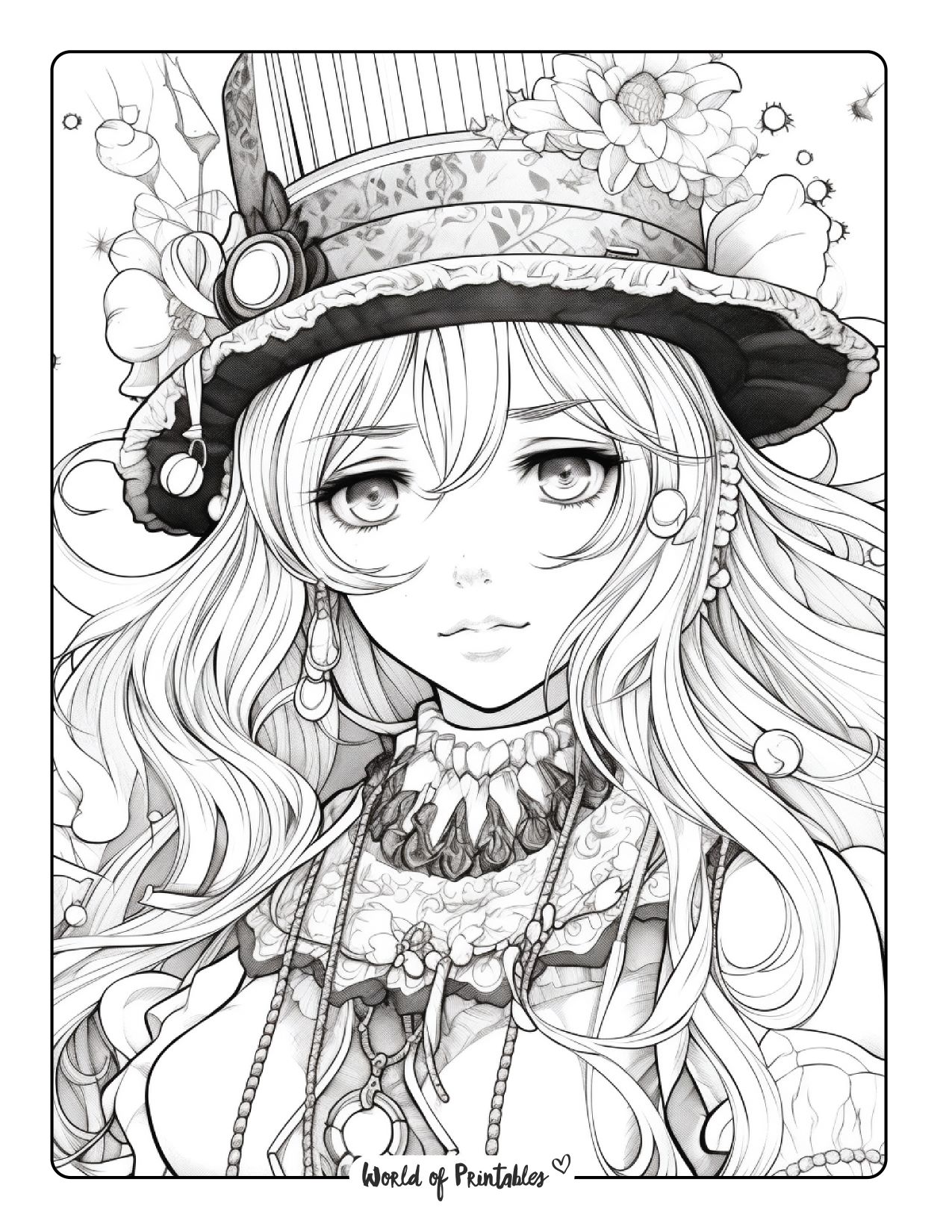 110+ Anime Coloring Pages Selection 97