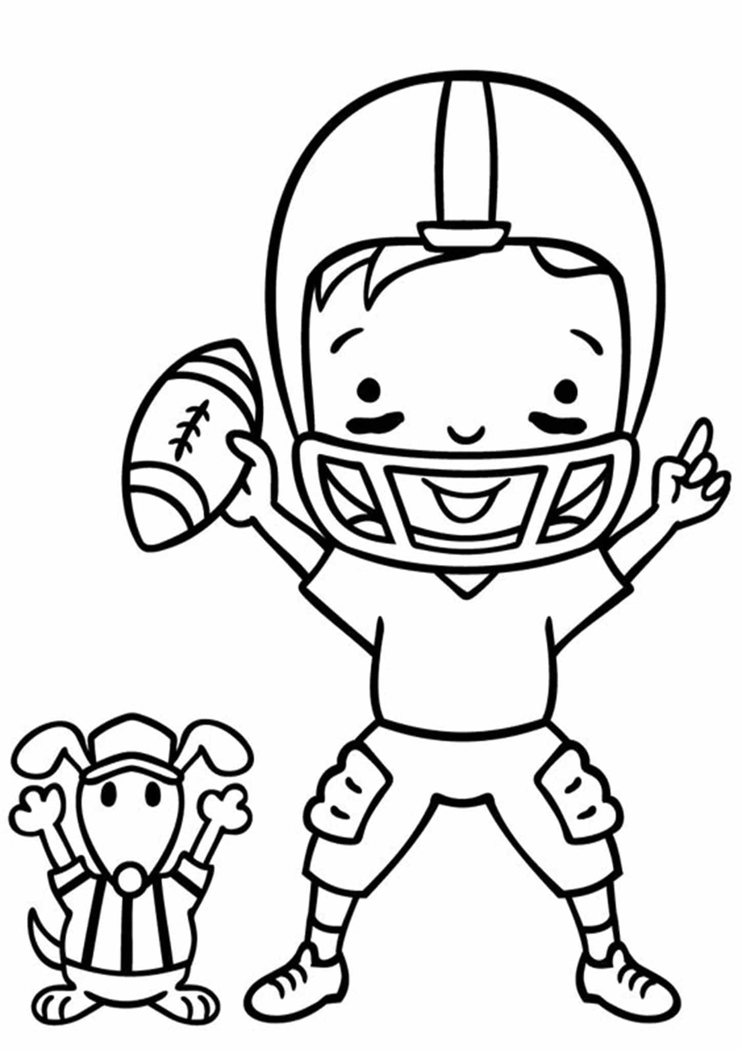 130+ Football Coloring Pages: Get Ready for Some Coloring Fun 11