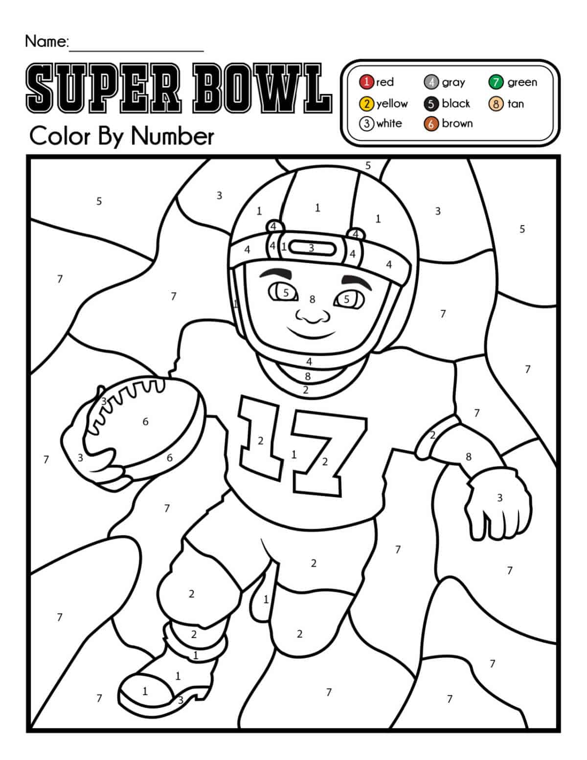 130+ Football Coloring Pages: Get Ready for Some Coloring Fun 14