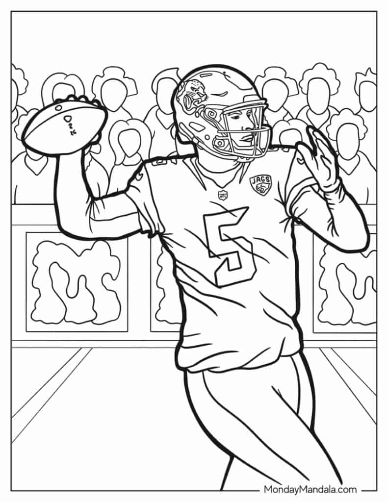 130+ Football Coloring Pages: Get Ready for Some Coloring Fun 24