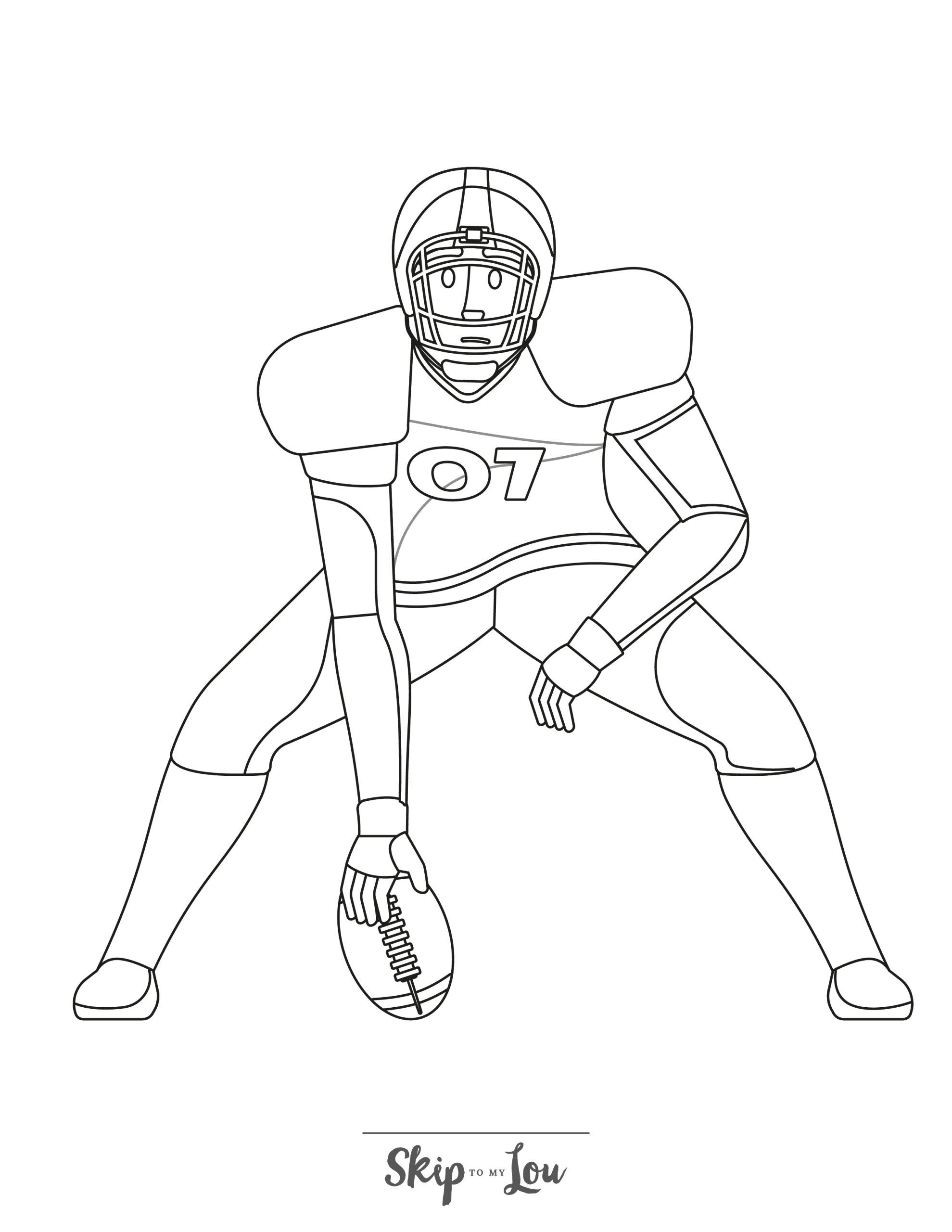 130+ Football Coloring Pages: Get Ready for Some Coloring Fun 4