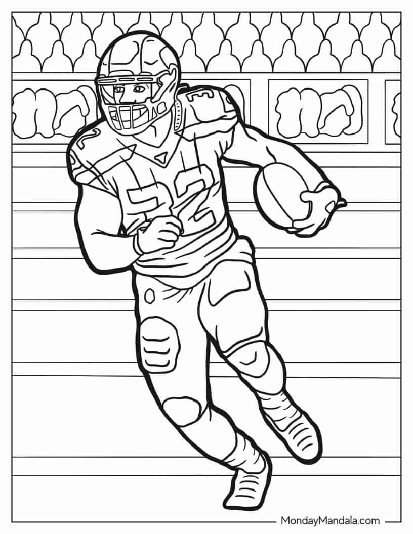 130+ Football Coloring Pages: Get Ready for Some Coloring Fun 42