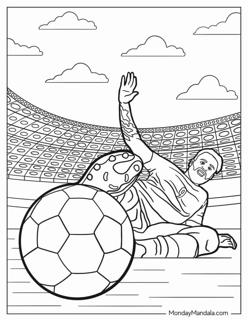 130+ Football Coloring Pages: Get Ready for Some Coloring Fun 43