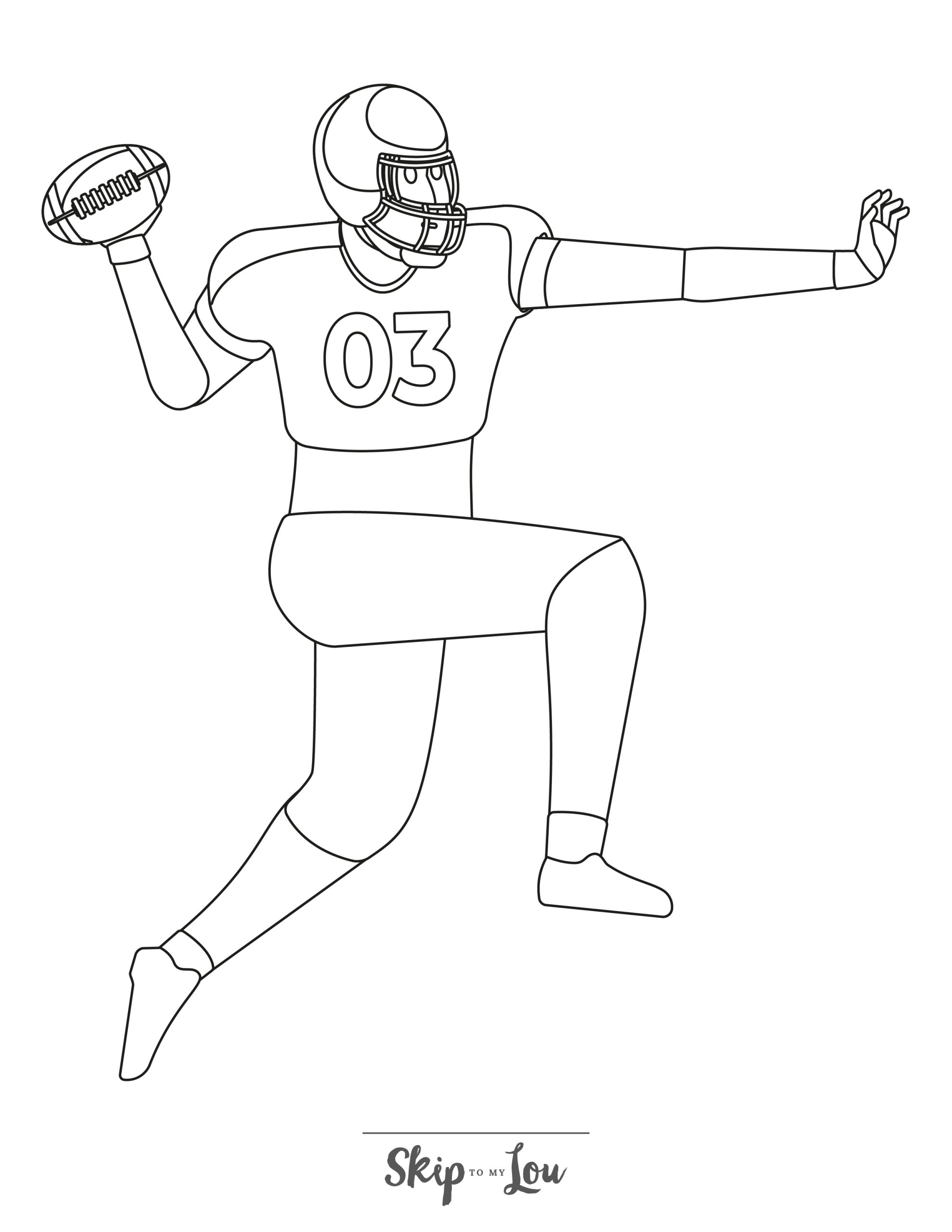 130+ Football Coloring Pages: Get Ready for Some Coloring Fun 5