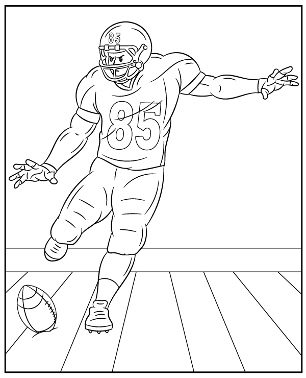 130+ Football Coloring Pages: Get Ready for Some Coloring Fun 81