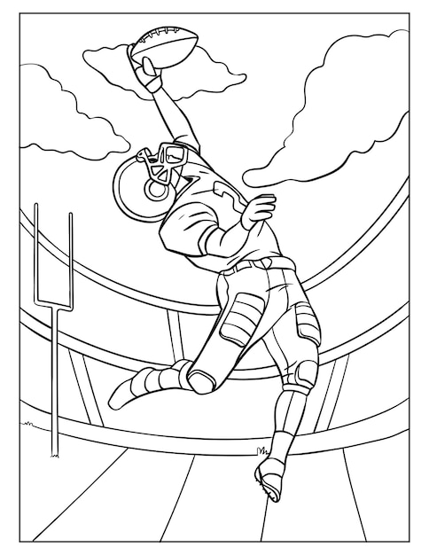 130+ Football Coloring Pages: Get Ready for Some Coloring Fun 93