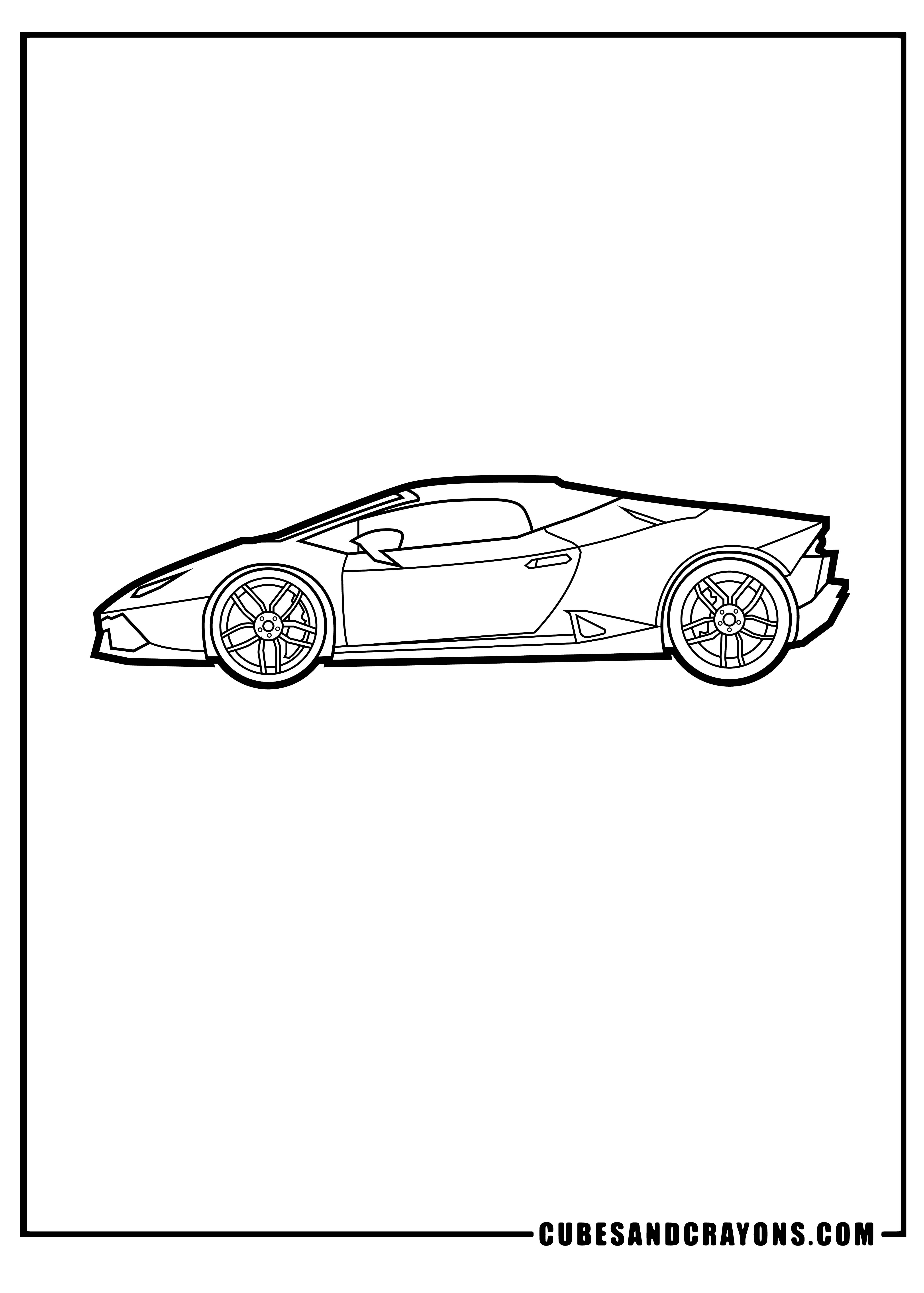 130+ Lamborghini Coloring Pages 1