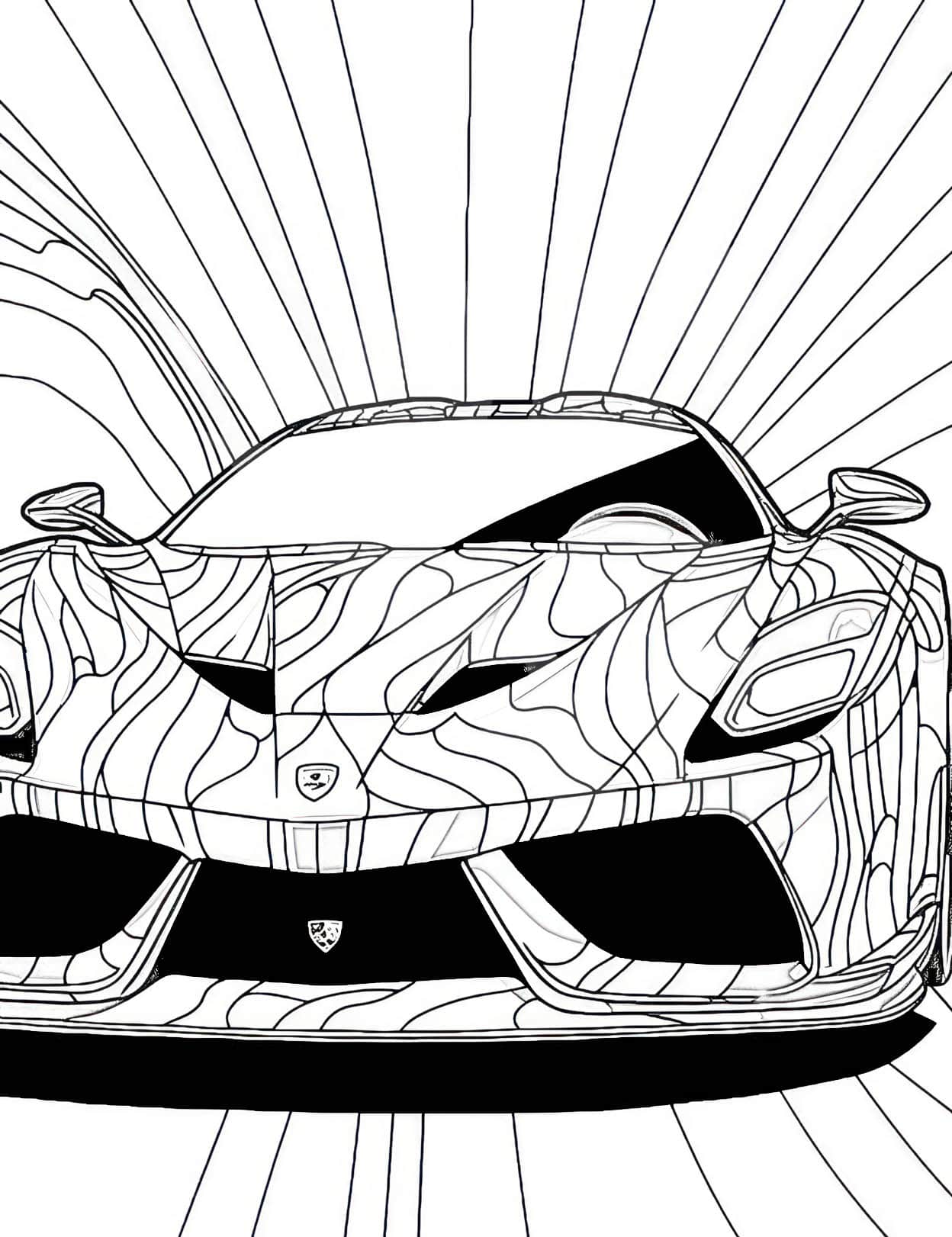 130+ Lamborghini Coloring Pages 10