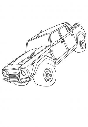 130+ Lamborghini Coloring Pages 100