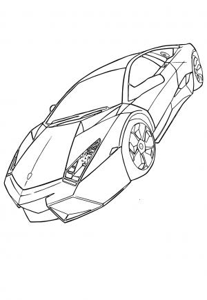 130+ Lamborghini Coloring Pages 104