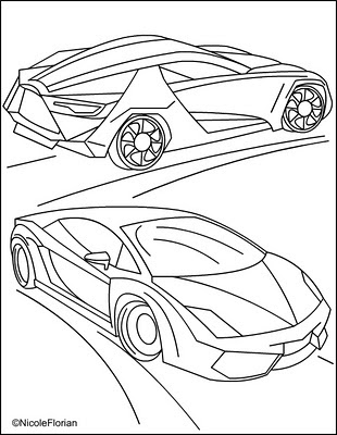 130+ Lamborghini Coloring Pages 110