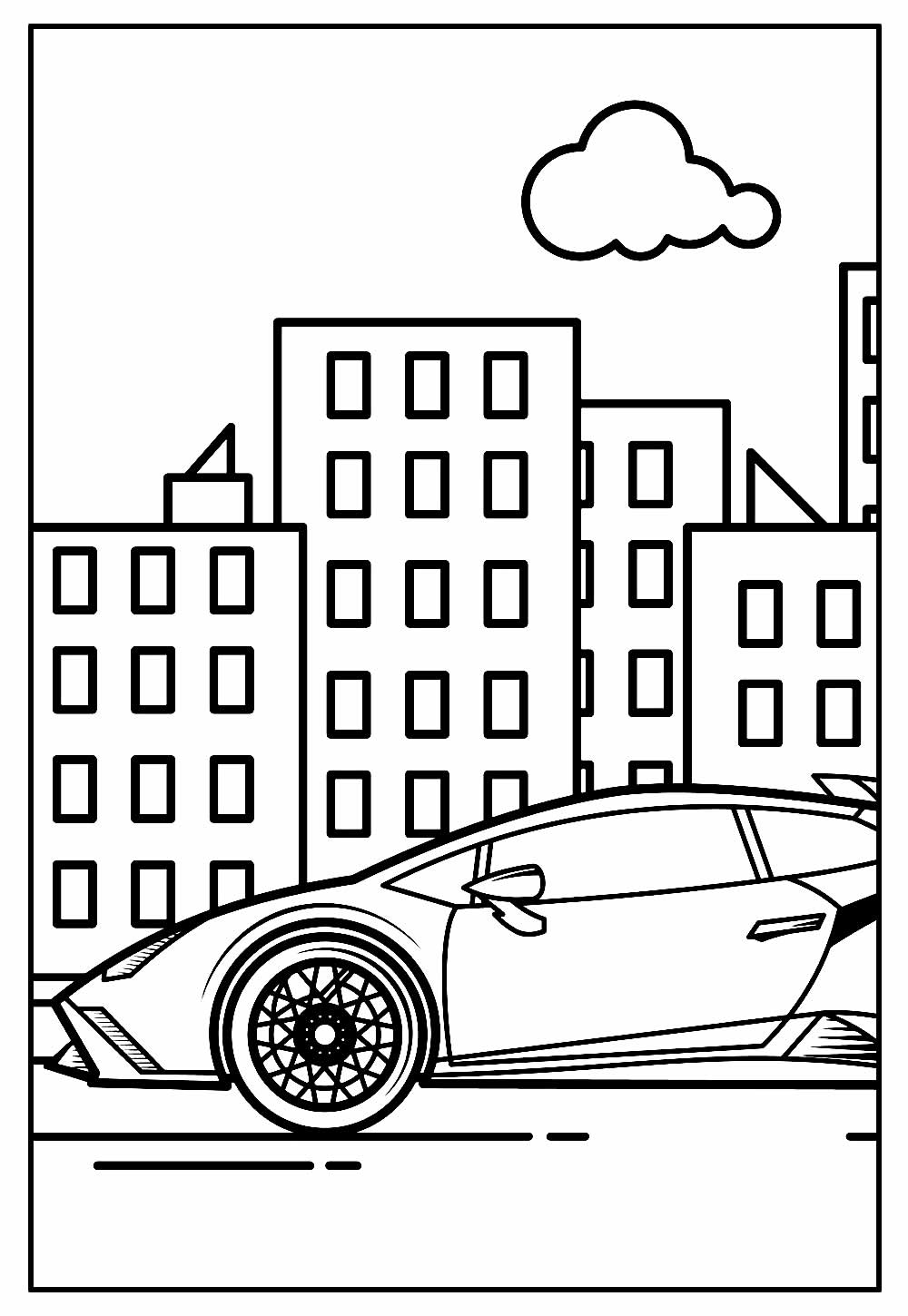 130+ Lamborghini Coloring Pages 21