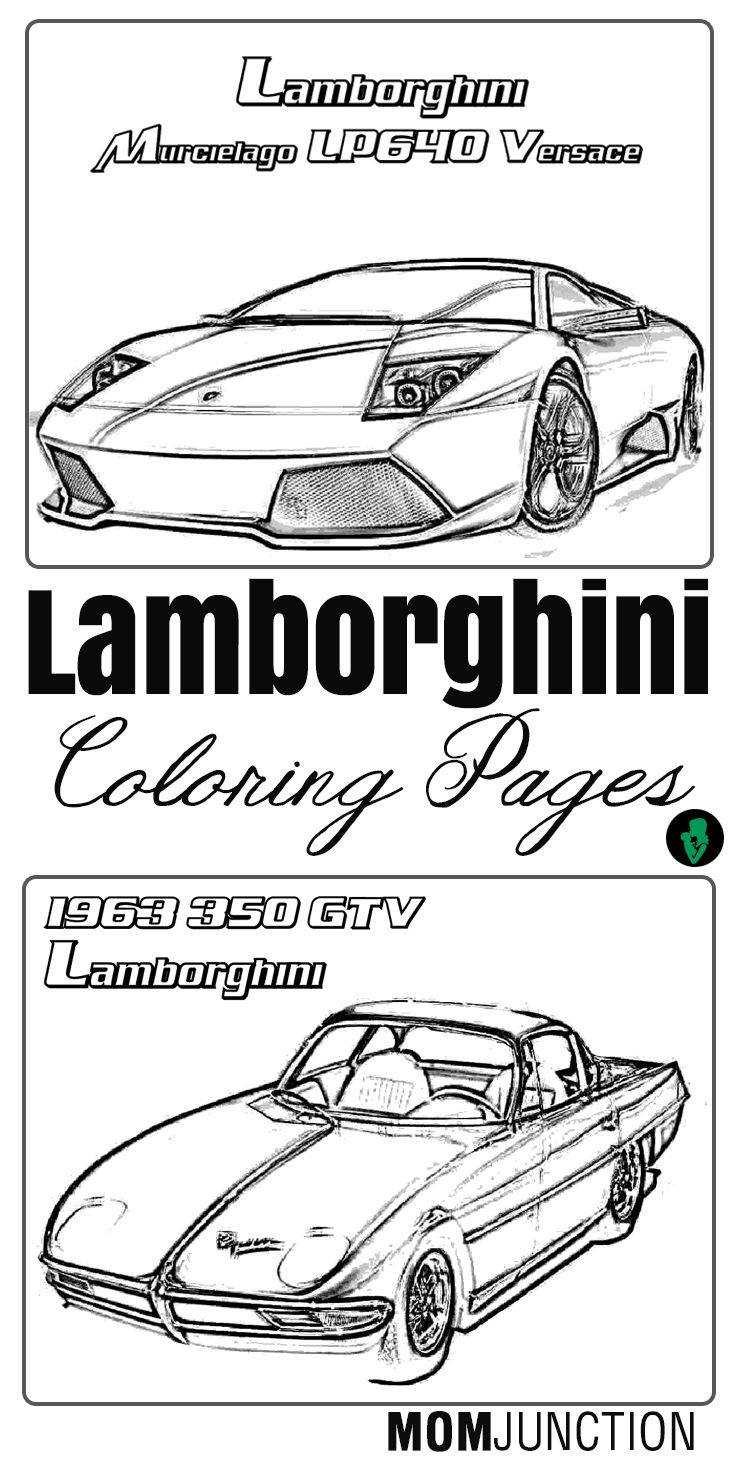 130+ Lamborghini Coloring Pages 27