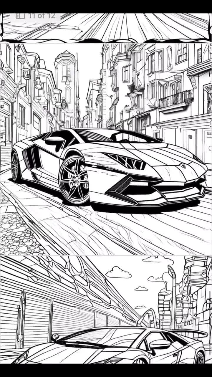 130+ Lamborghini Coloring Pages 29