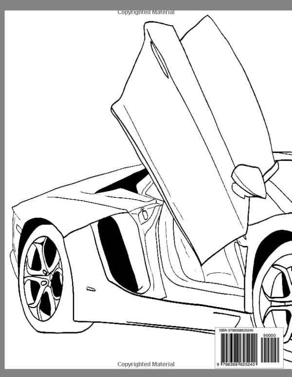 130+ Lamborghini Coloring Pages 38