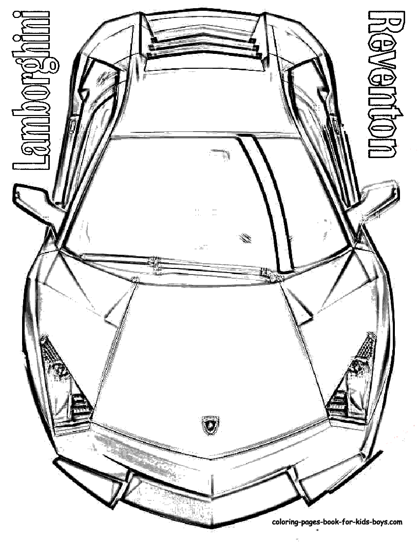 130+ Lamborghini Coloring Pages 46