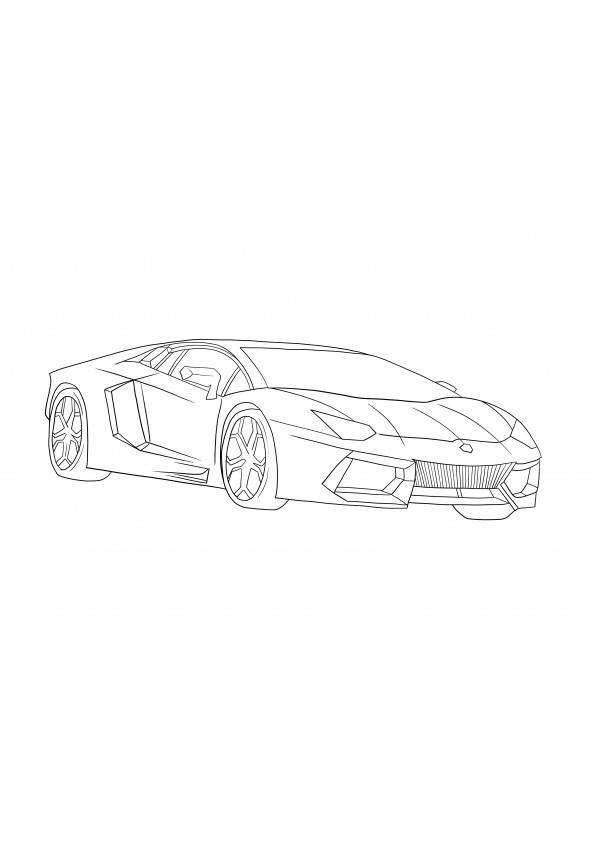 130+ Lamborghini Coloring Pages 54