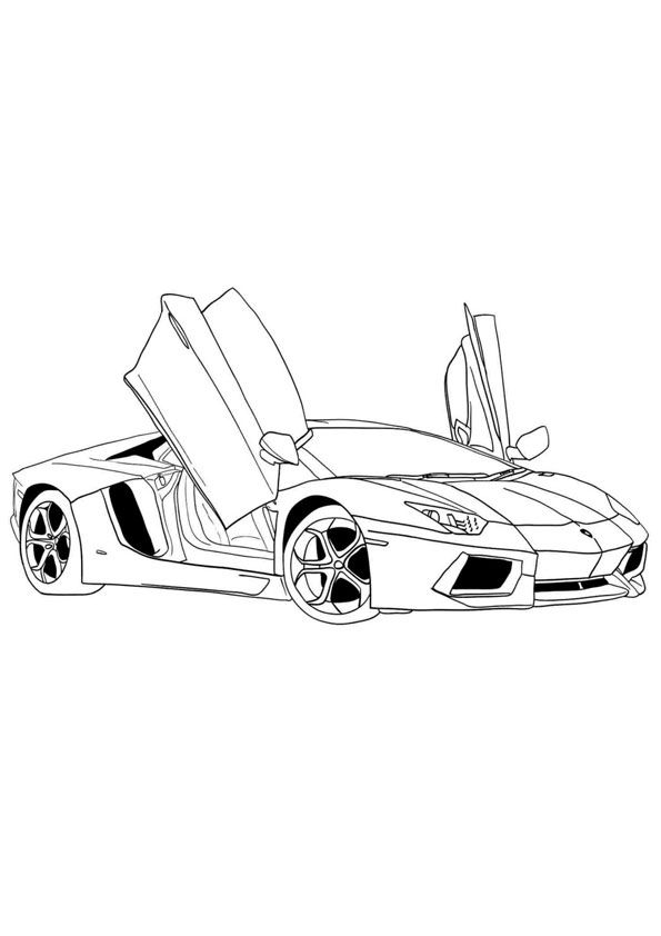 130+ Lamborghini Coloring Pages 56