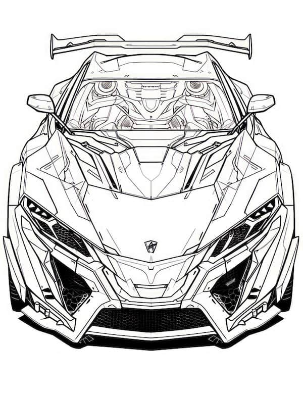 130+ Lamborghini Coloring Pages 73