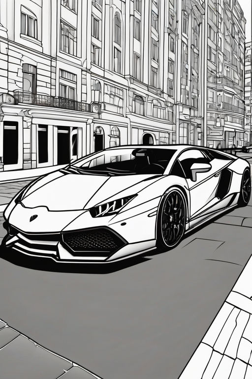 130+ Lamborghini Coloring Pages 81