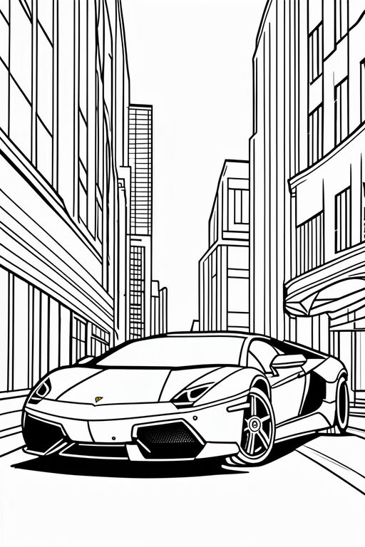 130+ Lamborghini Coloring Pages 84