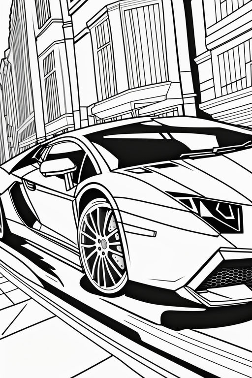 130+ Lamborghini Coloring Pages 86